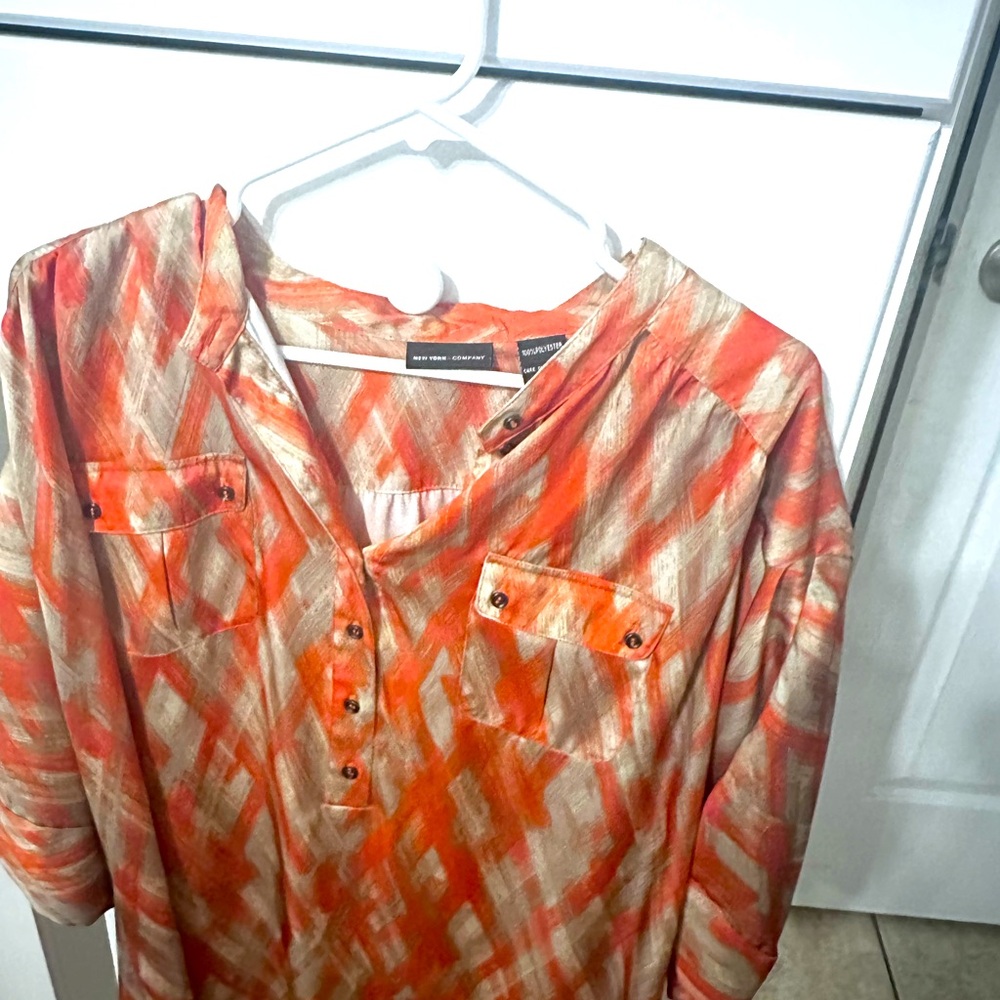 Woman’s Orange blouse Shirt